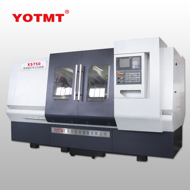 XS750 Double End Drilling Milling Combined CNC Metal Shaft Facing And Centering Machine