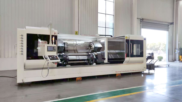 cnc lathe machine inclined