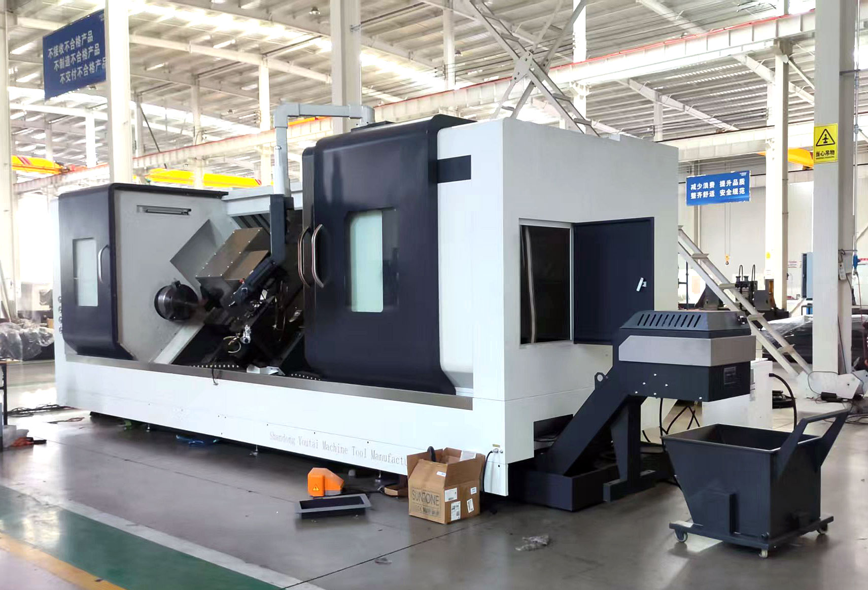 inclined cnc lathe